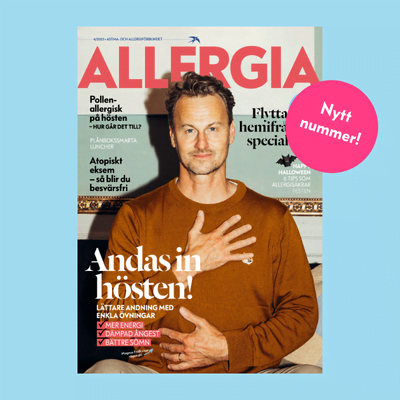 Bild på omslaget av nya Allergia.